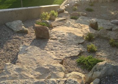 Natural stone steps