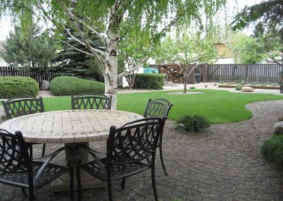 Paving stone patio