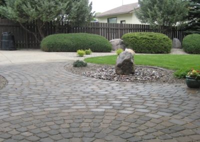 Paving stone patio