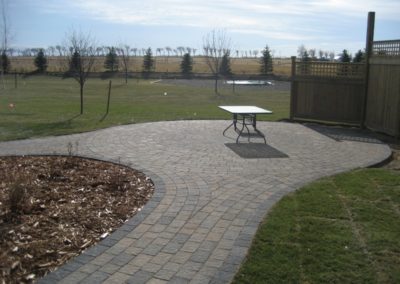 Paving stone patio