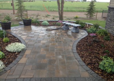 Paving stone patio