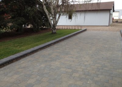 Paving stone driveway