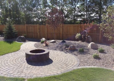 Paving stone patio