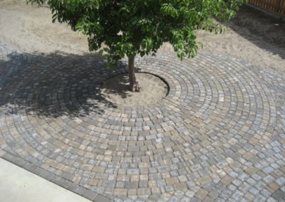 Paving stone patio