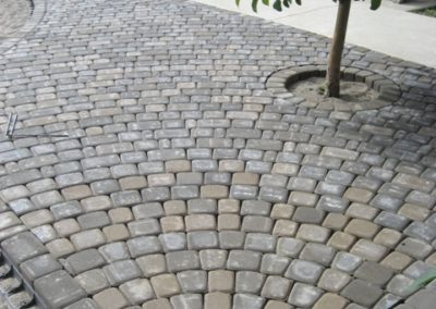 Paving stone patio