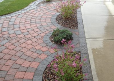 Paving stone patio