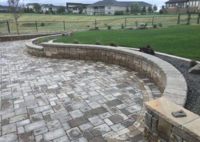 Paving stone patio