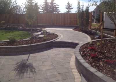 Paving stone patio