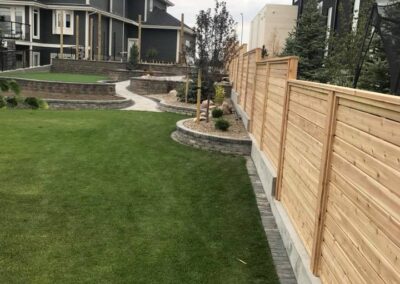 Lethbridge landscape backyard oasis