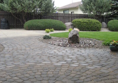 Paving stone patio