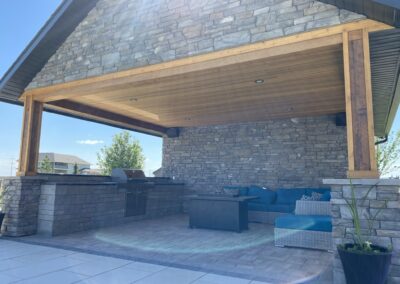 Lethbridge outdoor living space, outdoor kitchen