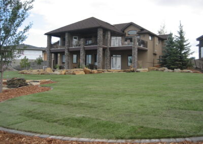 Backyard Landscape, sod installation