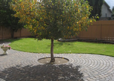 Paving stone patio