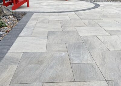 Paving stone patio