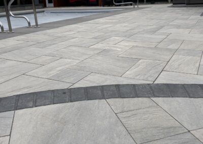 Paving stone patio