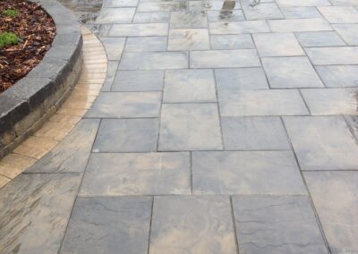 Paving stone patio