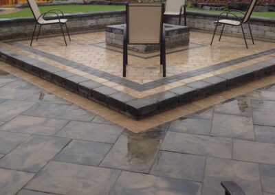 Paving stone patio