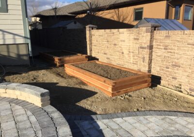 Raised garden beds, cedar