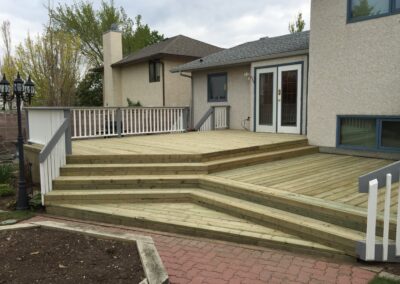 Treated deck