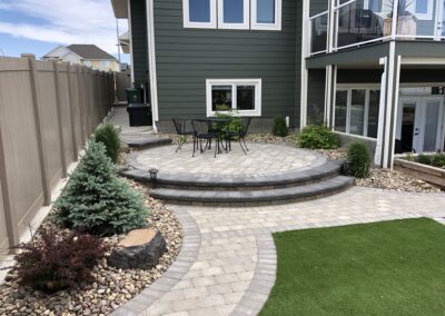 Paving stone patio