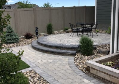 Paving stone patio Lethbridge