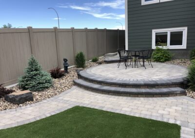 Paving stone patio