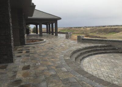 Paving stone patio