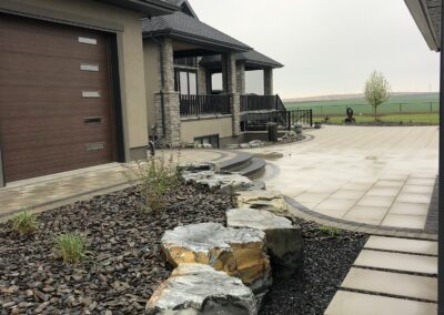 Paving stone patio