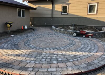 Paving stone patio