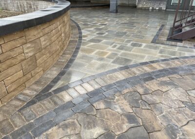 Paving stone patio